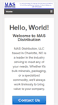 Mobile Screenshot of mas-dist.com